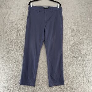 Bluffworks Ascender Pants Mens 33x30 Blue Regular Fit Travel Chino Office Work